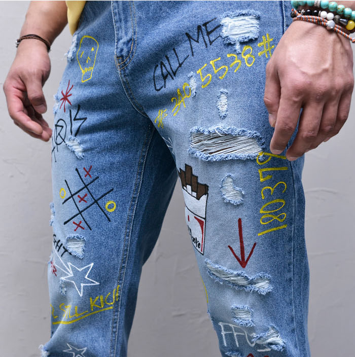 Bottoms Jeans Funky Retro Semibaggy RelaxJeans 456 GUYLOOK